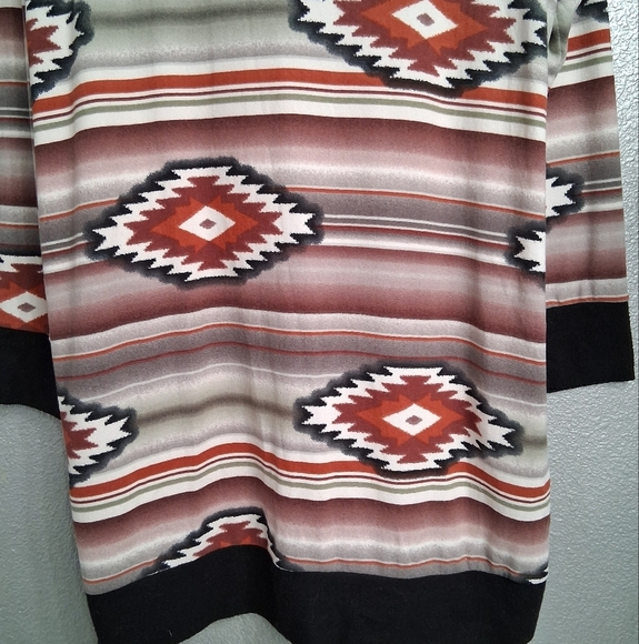 Honeyme Curvy Aztec Open Cardigan   Size XL - Picture 3 of 12
